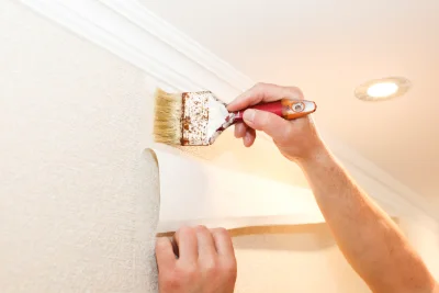 Pose de papier peint à Pleugriffet — revêtements muraux et toiles de verre